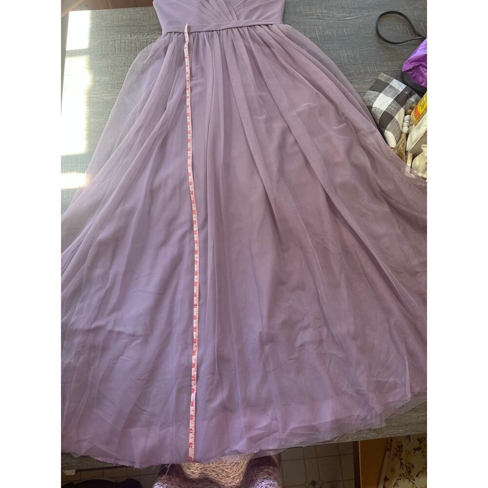 Lavender Bridesmaid/Prom Lace Sleeve V Neck Dress - FOR HER AND FOR HIM - Picture 7 of 11